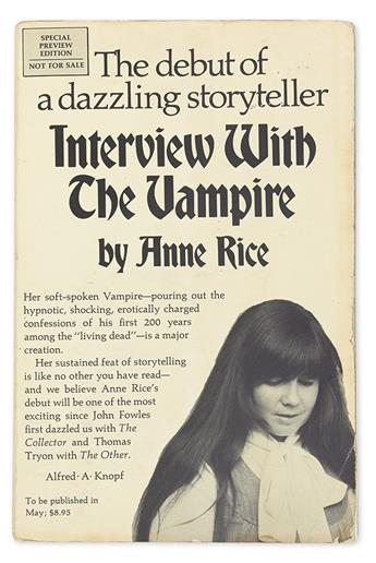 RICE, ANNE. Interview With the Vampire.